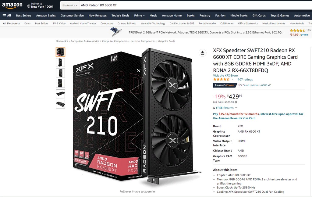 The XFX AMD Radeon RX 6800 XT GPU Is Down to $429.99 and Includes