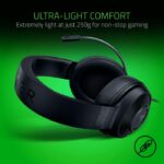 Razer Kraken X Ultralight Gaming Headset: 7.1 Surround Sound, Lightweight Aluminum Frame, Bendable Cardioid Microphone
